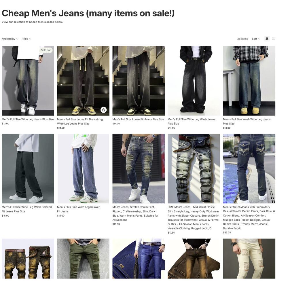 Cheap Men’s Jeans Sale – Affordable Stylish Denim Pants for Everyday Wear